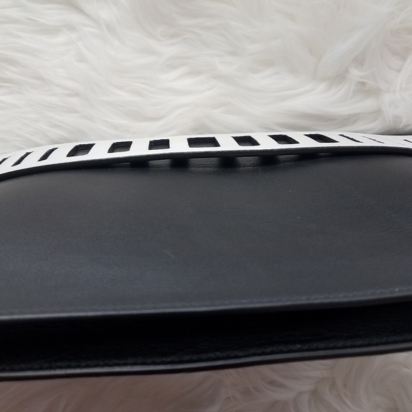 Vince. Black & White Clutch